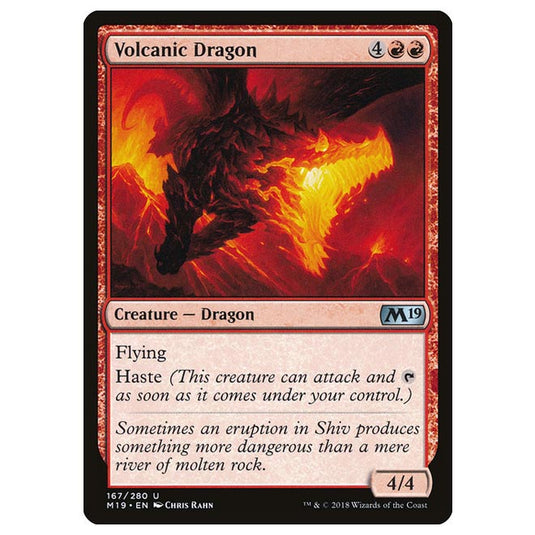 Magic The Gathering - Core Set 2019 - Volcanic Dragon - 167/280