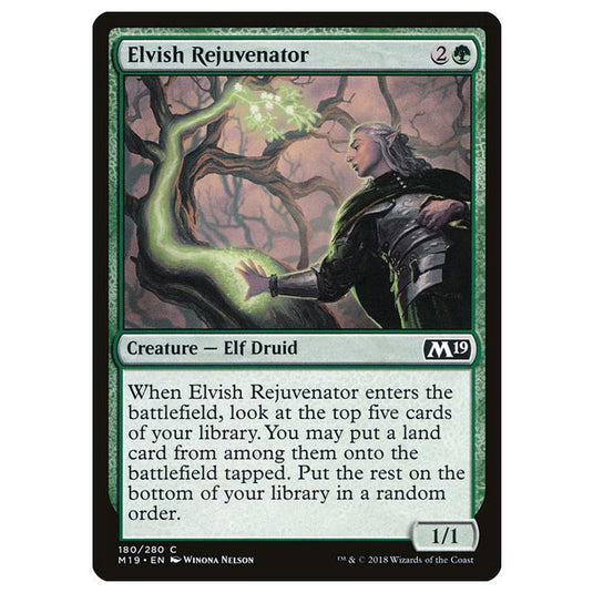 Magic The Gathering - Core Set 2019 - Elvish Rejuvenator - 180/280