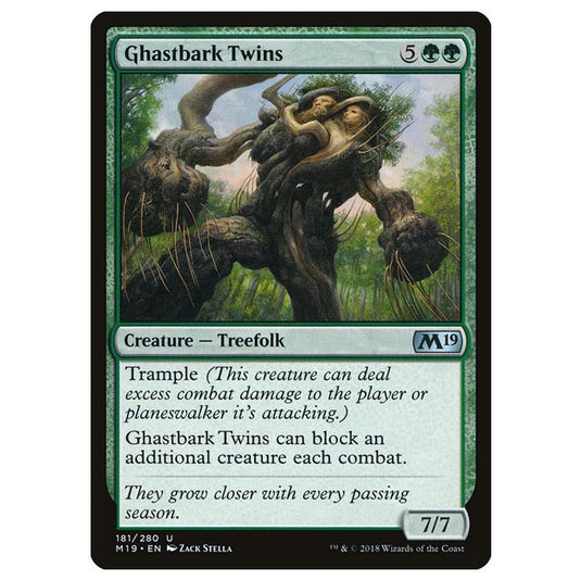 Magic The Gathering - Core Set 2019 - Ghastbark Twins - 181/280