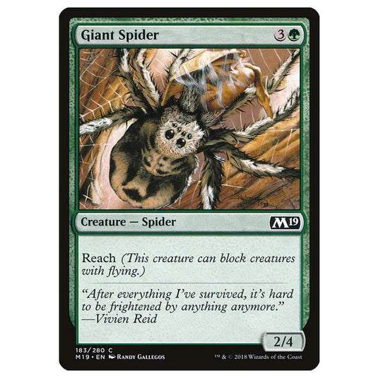 Magic The Gathering - Core Set 2019 - Giant Spider - 183/280