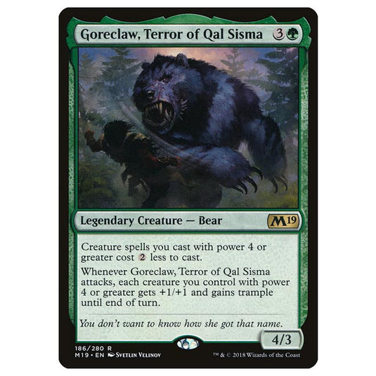 Magic The Gathering - Core Set 2019 - Goreclaw, Terror of Qal Sisma - 186/280