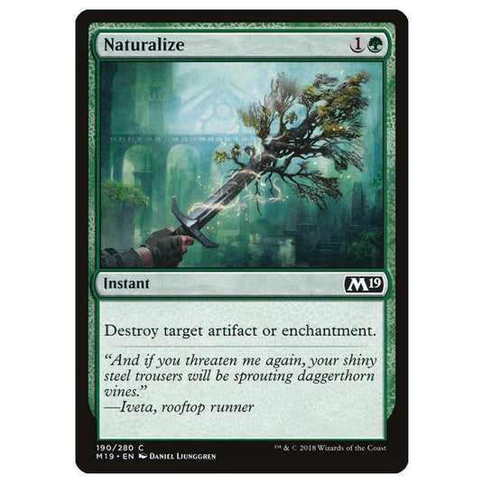 Magic The Gathering - Core Set 2019 - Naturalize - 190/280