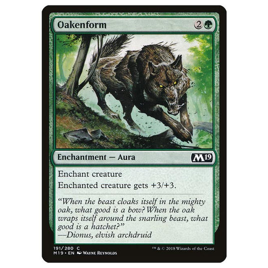 Magic The Gathering - Core Set 2019 - Oakenform - 191/280