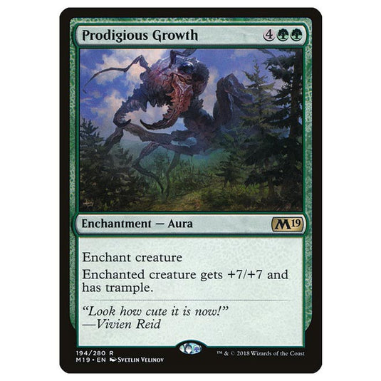 Magic The Gathering - Core Set 2019 - Prodigious Growth - 194/280