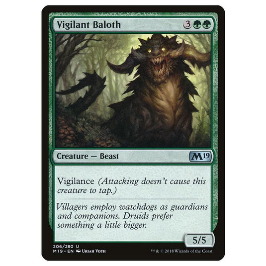 Magic The Gathering - Core Set 2019 - Vigilant Baloth - 206/280