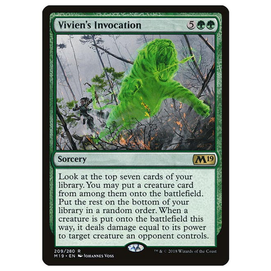 Magic The Gathering - Core Set 2019 - Vivien’s Invocation - 209/280