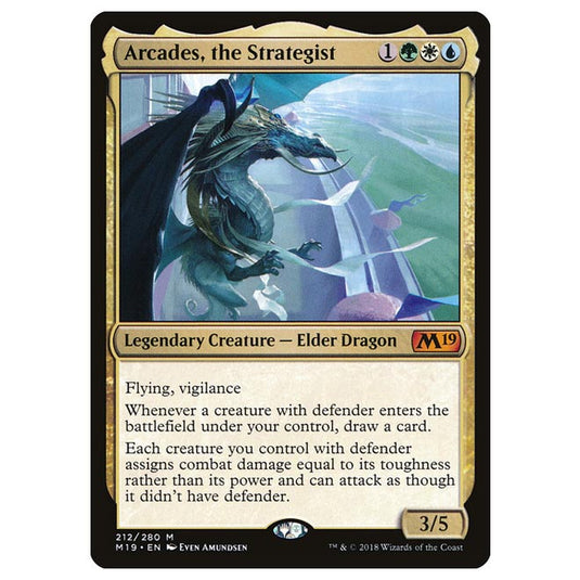 Magic The Gathering - Core Set 2019 - Arcades, the Strategist - 212/280