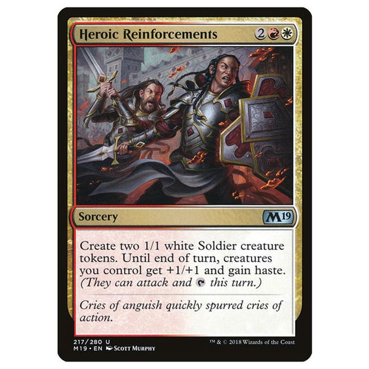 Magic The Gathering - Core Set 2019 - Heroic Reinforcements - 217/280