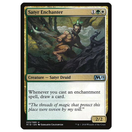 Magic The Gathering - Core Set 2019 - Satyr Enchanter - 223/280