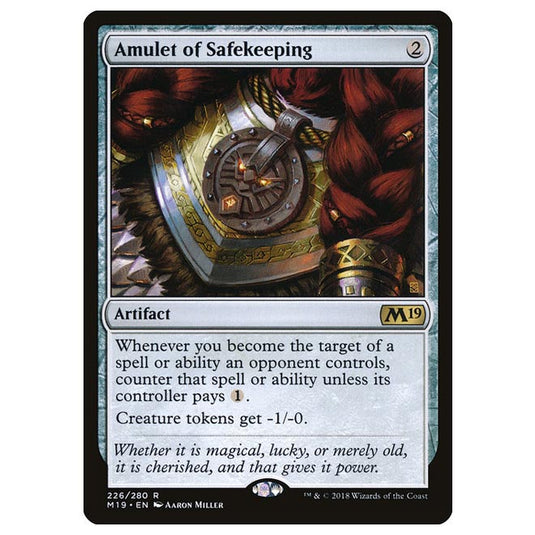 Magic The Gathering - Core Set 2019 - Amulet of Safekeeping - 226/280