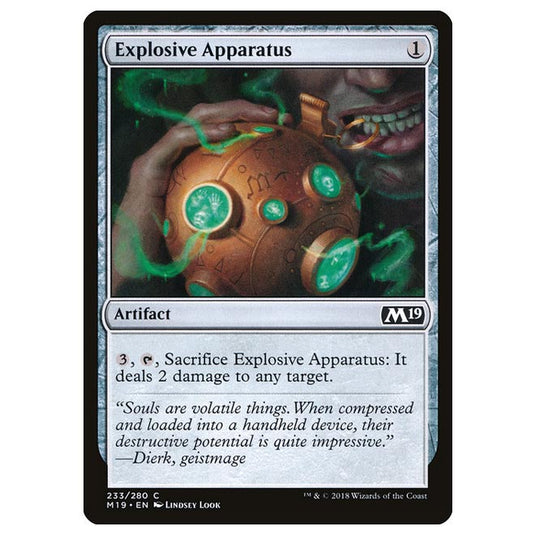 Magic The Gathering - Core Set 2019 - Explosive Apparatus - 233/280