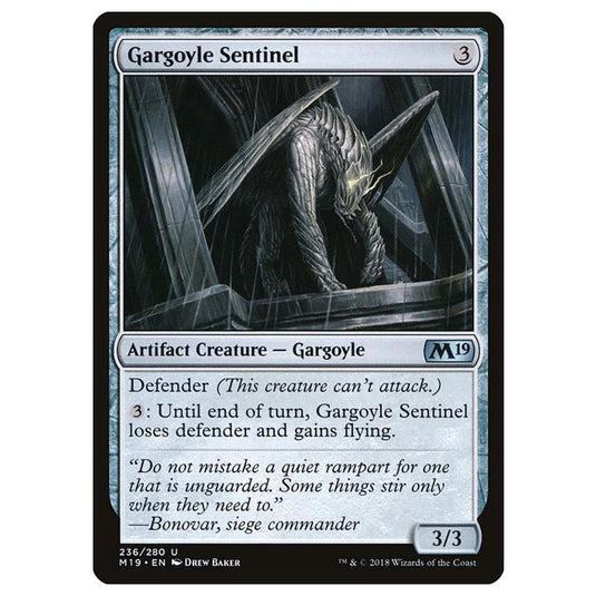 Magic The Gathering - Core Set 2019 - Gargoyle Sentinel - 236/280