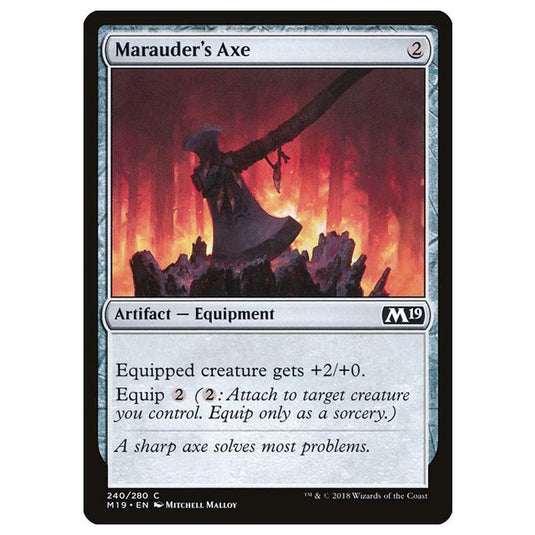 Magic The Gathering - Core Set 2019 - Marauder’s Axe - 240/280