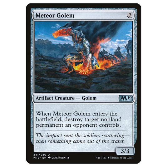 Magic The Gathering - Core Set 2019 - Meteor Golem - 241/280