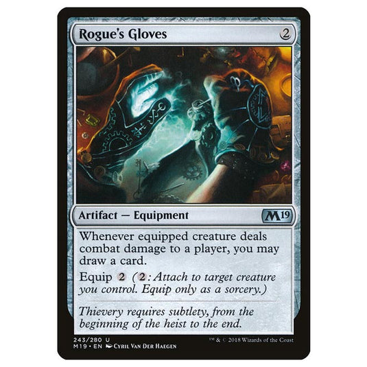 Magic The Gathering - Core Set 2019 - Rogue’s Gloves - 243/280