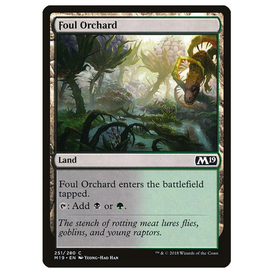 Magic The Gathering - Core Set 2019 - Foul Orchard - 251/280