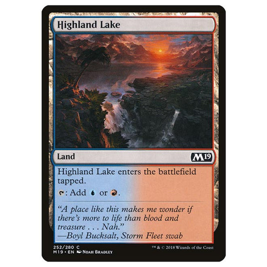 Magic The Gathering - Core Set 2019 - Highland Lake - 252/280