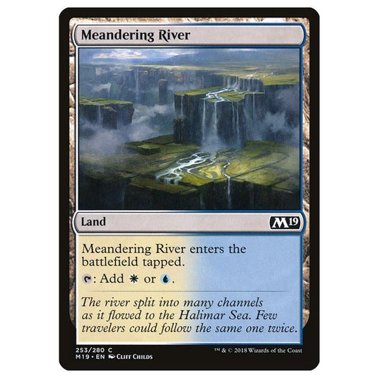 Magic The Gathering - Core Set 2019 - Meandering River - 253/280