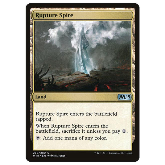 Magic The Gathering - Core Set 2019 - Rupture Spire - 255/280