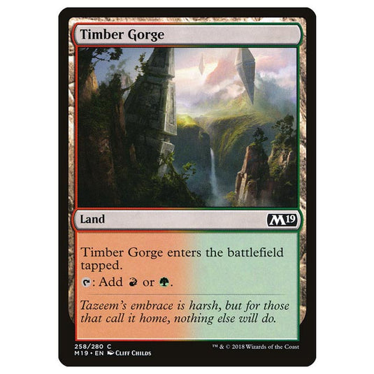 Magic The Gathering - Core Set 2019 - Timber Gorge - 258/280