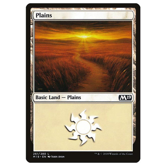 Magic The Gathering - Core Set 2019 - Plains - 261/280