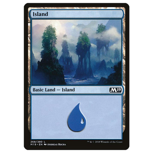 Magic The Gathering - Core Set 2019 - Island - 268/280