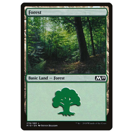 Magic The Gathering - Core Set 2019 - Forest - 278/280