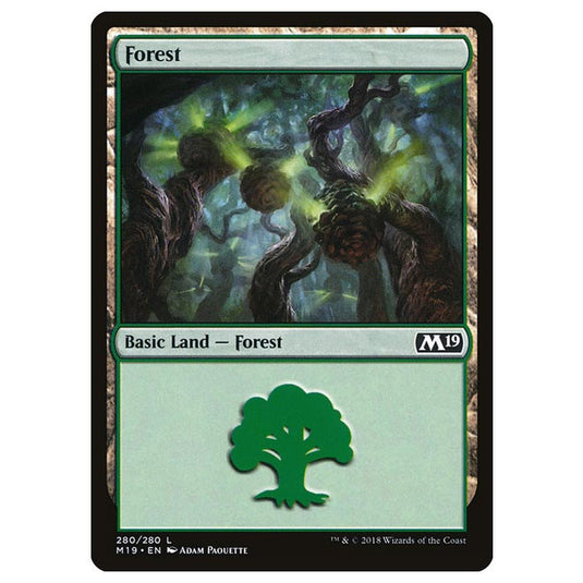 Magic The Gathering - Core Set 2019 - Forest - 280/280