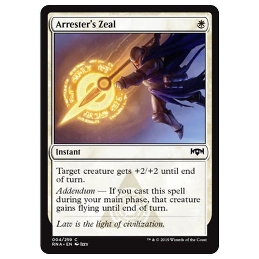 Magic The Gathering - Ravnica Allegiance - Arrester's Zeal - 4/259