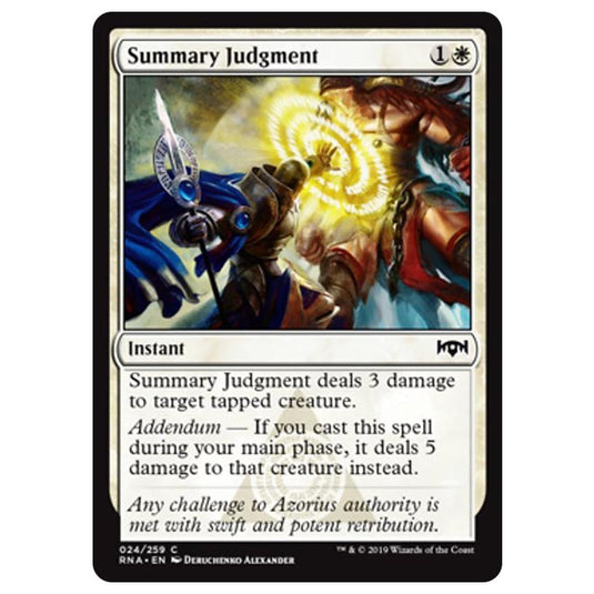 Magic The Gathering - Ravnica Allegiance - Summary Judgment - 24/259