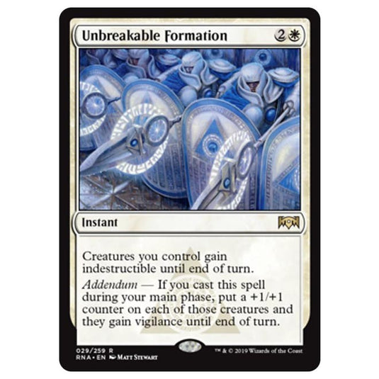 Magic The Gathering - Ravnica Allegiance - Unbreakable Formation - 29/259