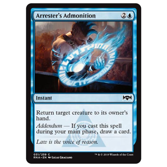 Magic The Gathering - Ravnica Allegiance - Arrester's Admonition - 31/259