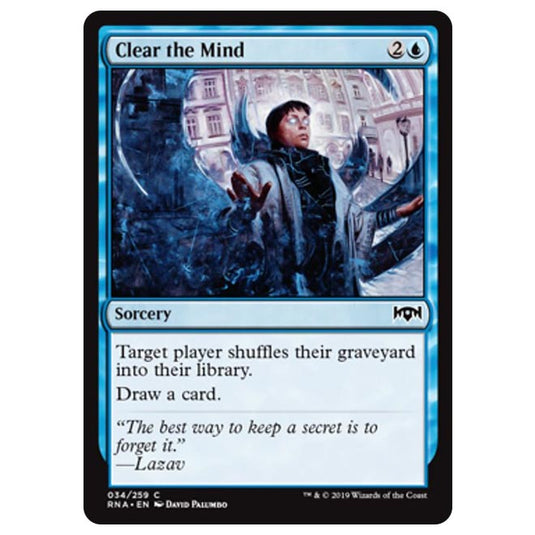 Magic The Gathering - Ravnica Allegiance - Clear the Mind - 34/259