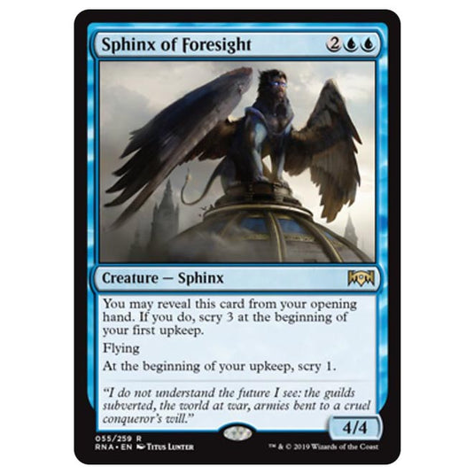 Magic The Gathering - Ravnica Allegiance - Sphinx of Foresight - 55/259