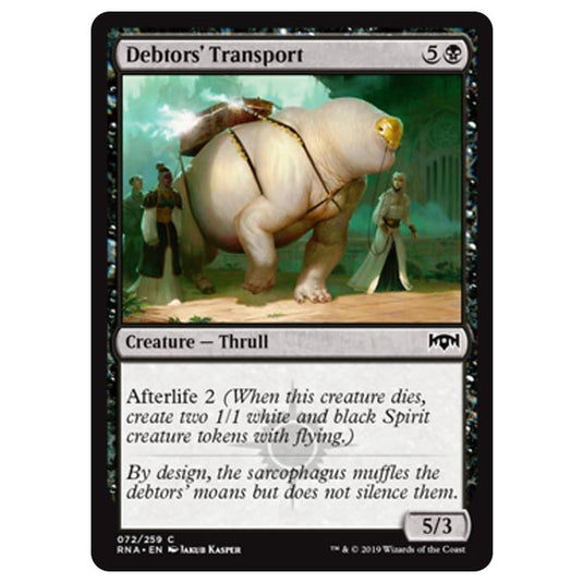 Magic The Gathering - Ravnica Allegiance - Debtors' Transport - 72/259