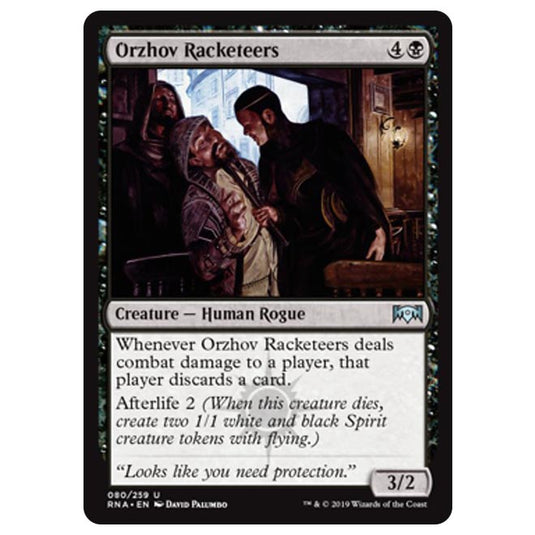 Magic The Gathering - Ravnica Allegiance - Orzhov Racketeers - 80/259