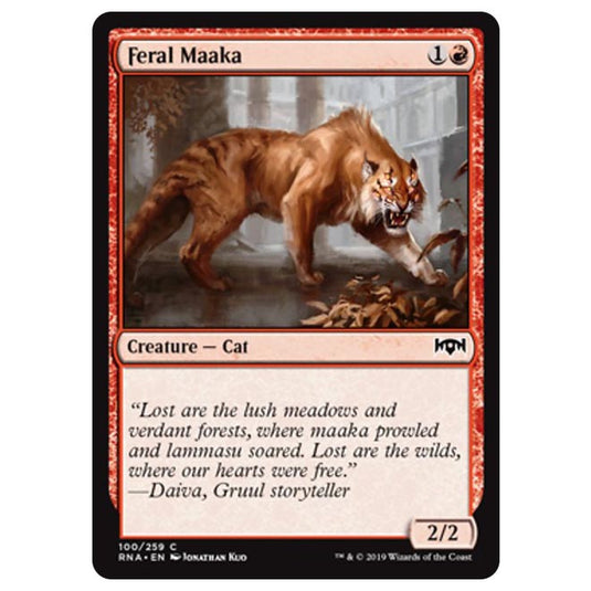 Magic The Gathering - Ravnica Allegiance - Feral Maaka - 100/259