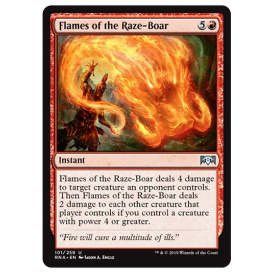 Magic The Gathering - Ravnica Allegiance - Flames of the Raze-Boar - 101/259