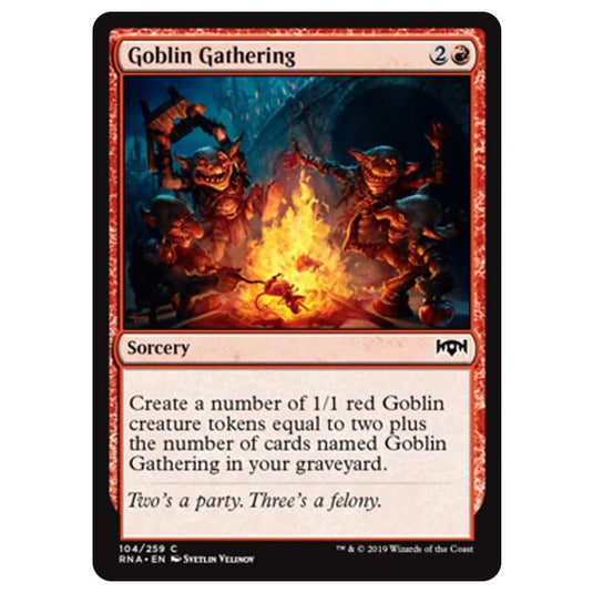 Magic The Gathering - Ravnica Allegiance - Goblin Gathering - 104/259