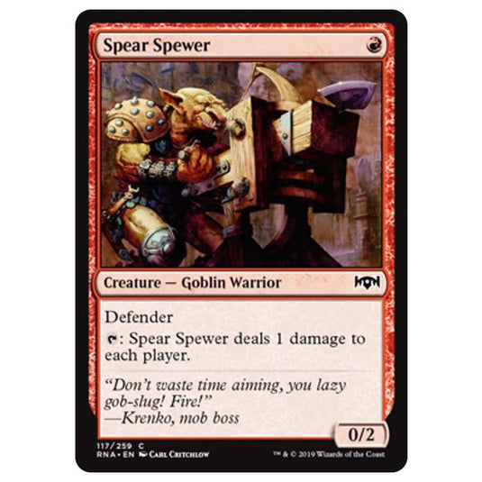 Magic The Gathering - Ravnica Allegiance - Spear Spewer - 117/259