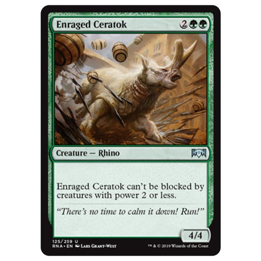 Magic The Gathering - Ravnica Allegiance - Enraged Ceratok - 125/259