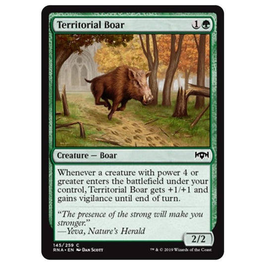 Magic The Gathering - Ravnica Allegiance - Territorial Boar - 145/259