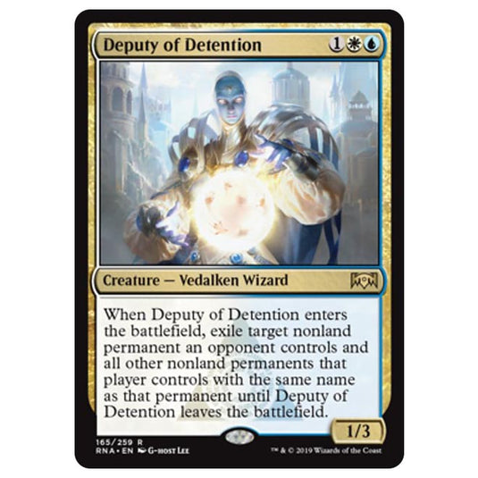 Magic The Gathering - Ravnica Allegiance - Deputy of Detention - 165/259