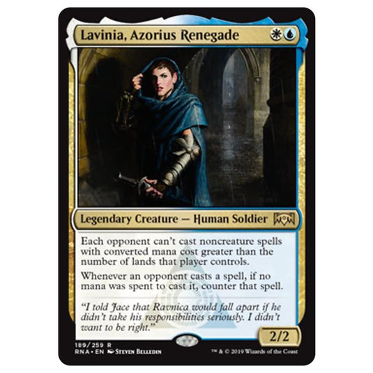 Magic The Gathering - Ravnica Allegiance - Lavinia, Azorius Renegade - 189/259