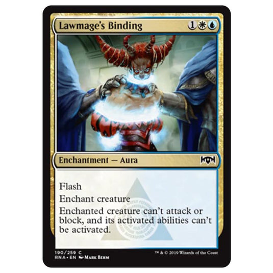 Magic The Gathering - Ravnica Allegiance - Lawmage's Binding - 190/259