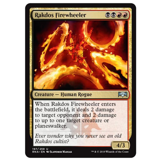 Magic The Gathering - Ravnica Allegiance - Rakdos Firewheeler - 197/259