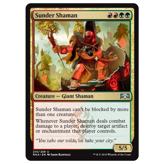 Magic The Gathering - Ravnica Allegiance - Sunder Shaman - 210/259