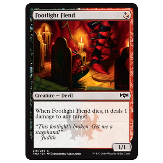 Magic The Gathering - Ravnica Allegiance - Footlight Fiend - 216/259