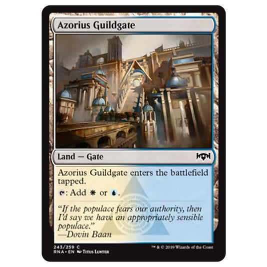 Magic The Gathering - Ravnica Allegiance - Azorius Guildgate - 243/259