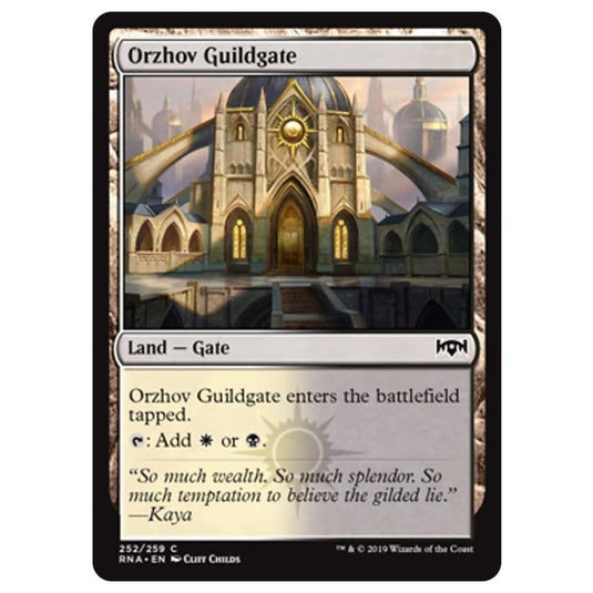 Magic The Gathering - Ravnica Allegiance - Orzhov Guildgate - 252/259